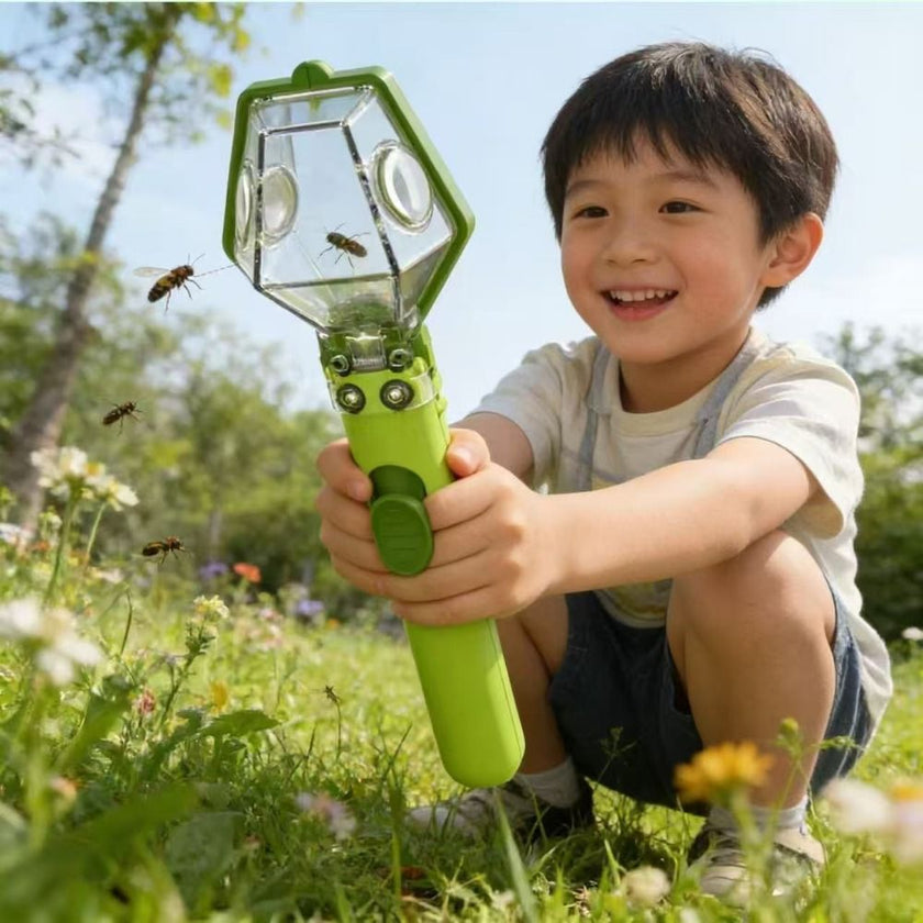 Kids Bug Catcher & Magnifying Glass Exploration Toy – STEM Insect Observer Box with Safe Release (Ages 3+)