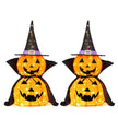 2Packs 3FT Halloween Collapsible Lighted Pumpkin Decoration, 176 LED Pop-Up Pumpkin Lamp With Cape, Plug In Halloween Jack-O-Lantern With Metal Stand For Indoor Outdoor Garden Patio Party Decor