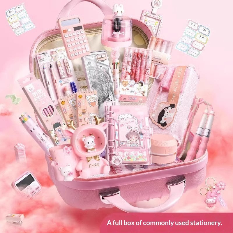 Girls' Kawaii Stationery Gift Box Set – Back-to-School Reward Kit for Elementary Students