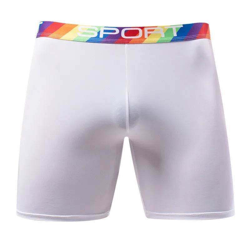 Summer Sports Spandex Plain Boxer Short Underwear for Men