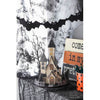 10x8.3x13.5 Cardboard Lighted Haunted House, Black Beige Tabletop Holiday Halloween Decor, Battery Powered