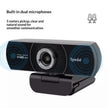 1080P HD USB Webcam with Built-In Microphone for PC and Laptop