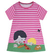 Casual Girls' Skirt gown  Cartoon Printed Cotton Dress for kids