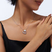 1 Carat Moissanite Solitaire Necklace Pendant – Platinum 925 Silver | GRA Certified