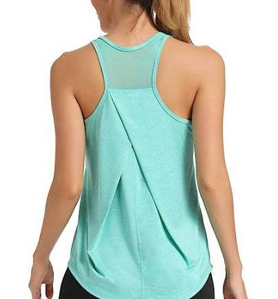 Mesh Yoga Sports Running Vest Sleeveless Workout Tank top women