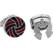 Men's Round Electroplated French Cufflinks – White Steel Business Shirt Cufflinks | Canada & USA