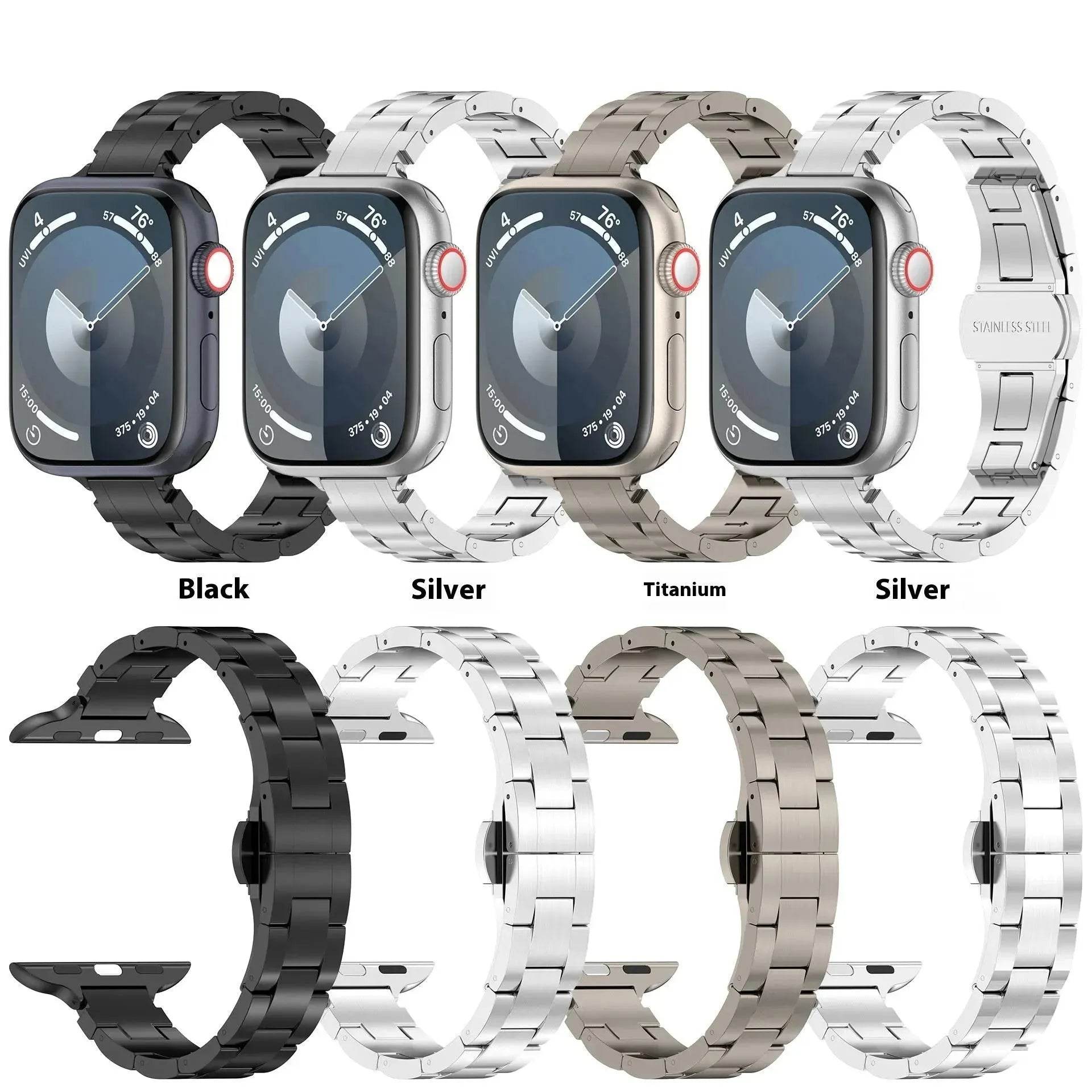 Replaceable Metal Watch Strap Suitable for Apple Smartwatch