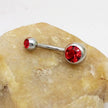 Puncture Hypoallergenic Titanium Steel Navel Buckle Belly Nail