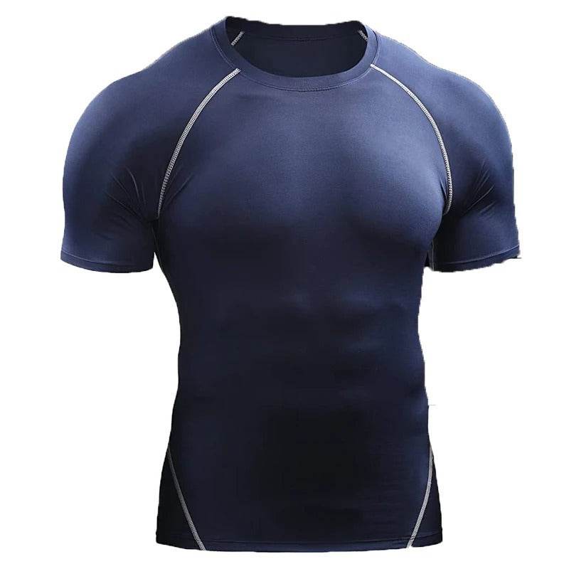 Quick Drying Men Short Sleeve Exercise Running Workout T-shirt Top