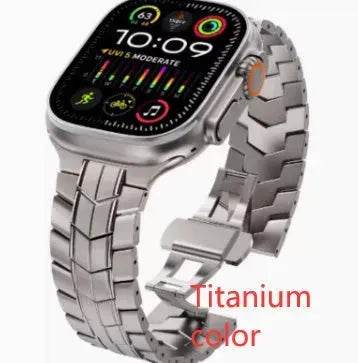 Replaceable Stainless Steel Chain Watch Strap Suitable For Apple IWatch