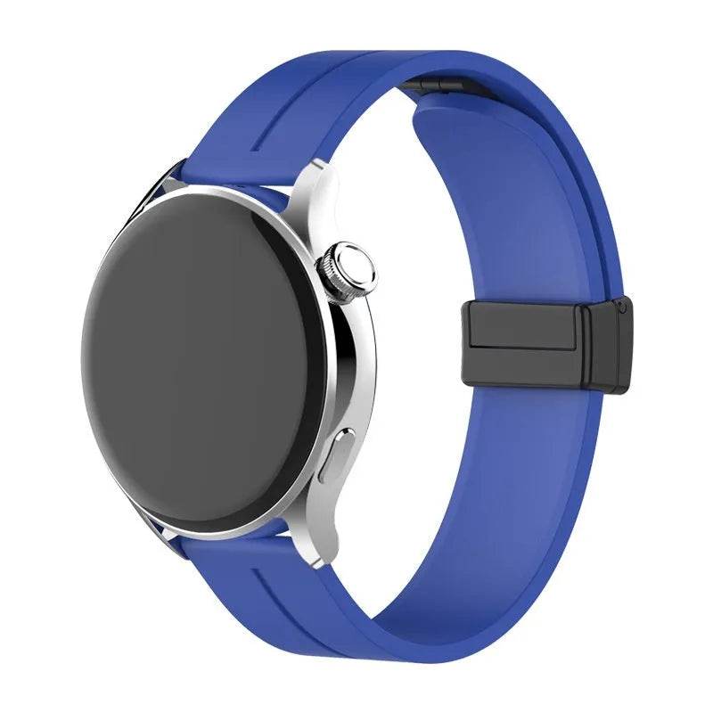 Applicable Watt4 Strap Silicone Magnetic Folding Buckle Watch Band