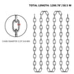Grade 30 Chain 3 16 Inch By 100Ft Length Grade 30 Proof Coil Chain Zinc Plated Grade 30 Chain For Towing Logging Agriculture And Guard Rails