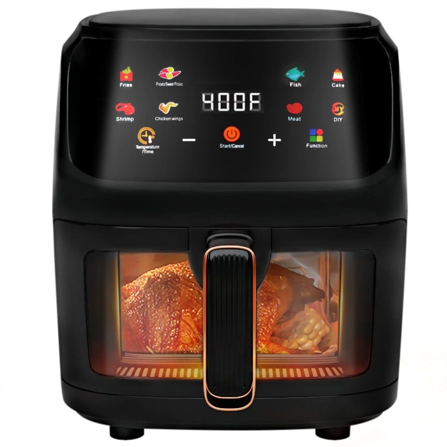7.5QT Air Fryer , Digital Touch Screen, Visible Window
