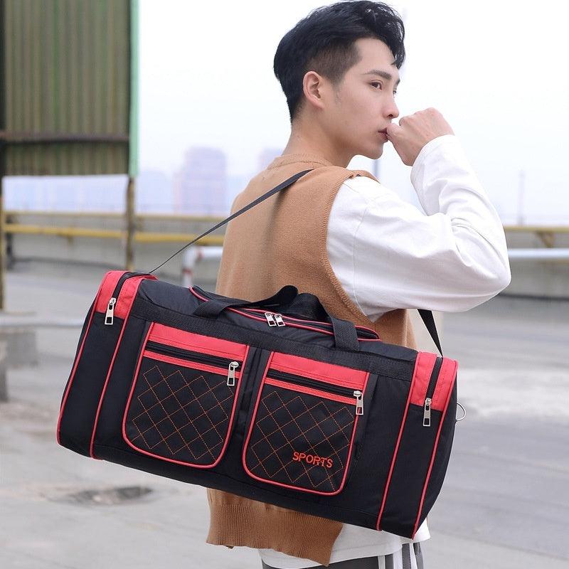 Waterproof Sports Duffel Bag Large Travel Gym Bag for Business trips with Multiple Pockets