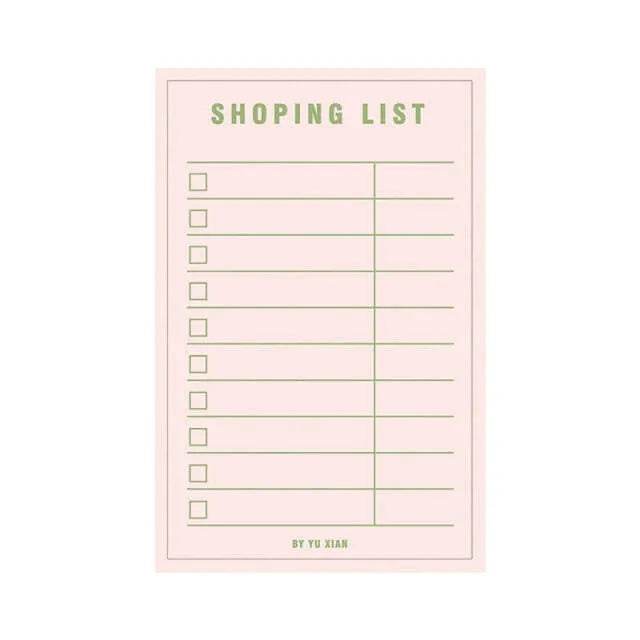 Daily Weekly Notepad Planner Tearable Message Memo Book