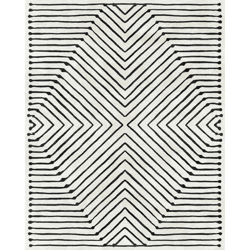 Calator Black & Ivory Rug