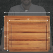Classic Medium Wood Reversible Cutting Board
