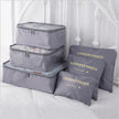 6 PCS Travel Storage Bag Set for Clothes Tidy Organizer
