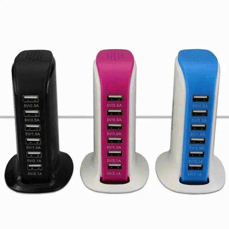6 Port USB Sailboat Power Strip Charger