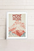 ROSE SUMMIT, Oeuvre sur toile étirée