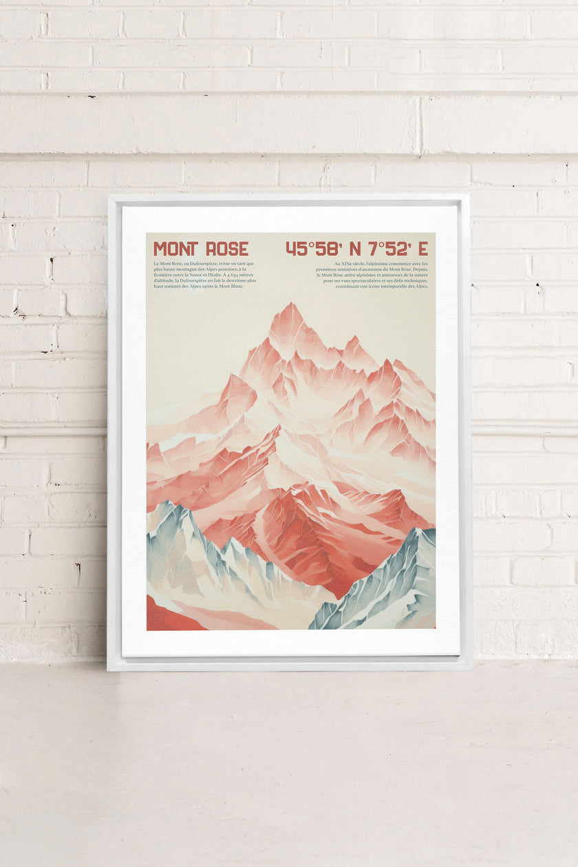 ROSE SUMMIT, Oeuvre sur toile étirée