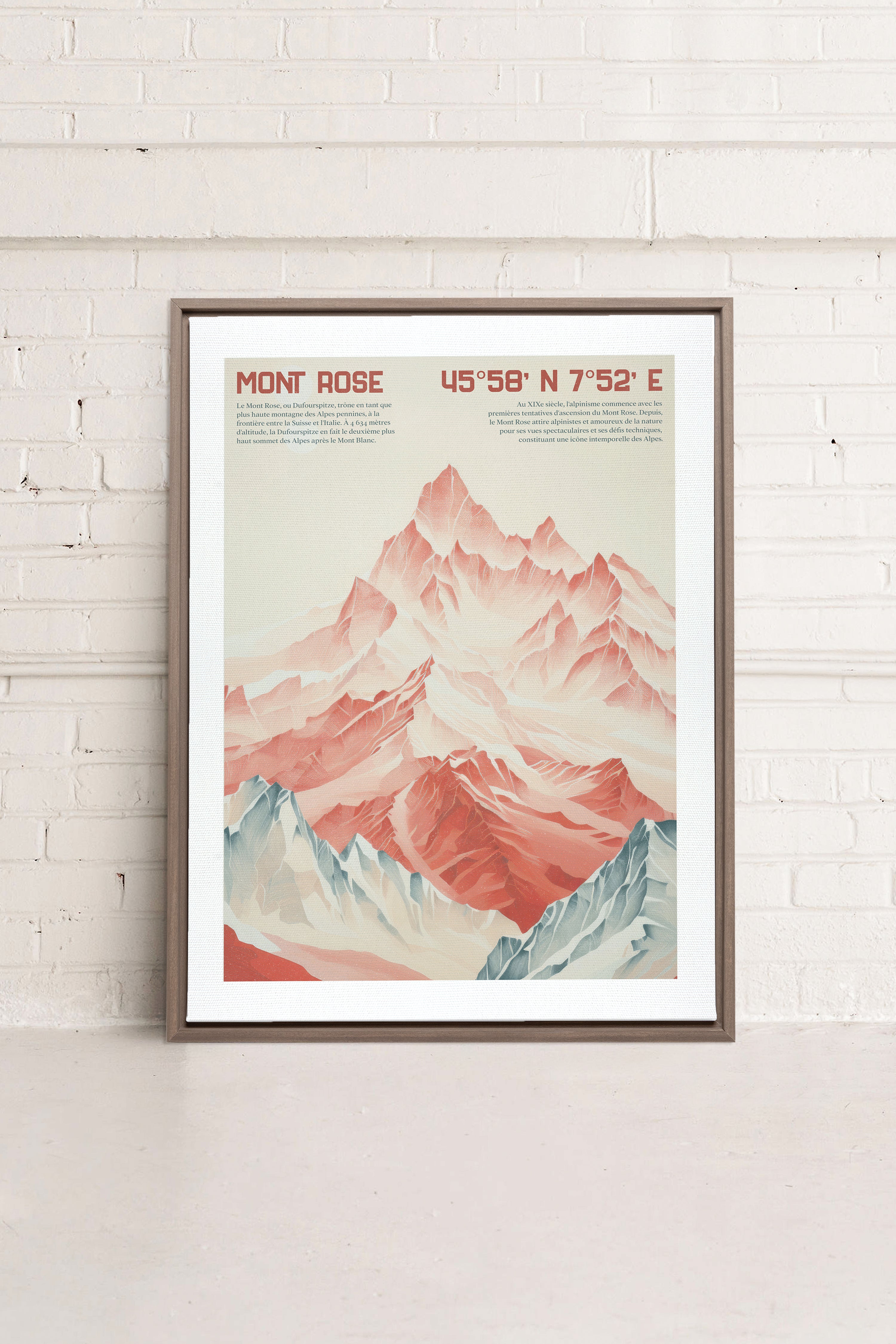 ROSE SUMMIT, Oeuvre sur toile étirée