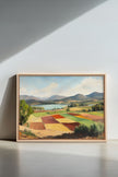 RUSTIC PALETTE, Oeuvre sur toile étirée