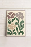 BEIGE PETALS, toile imprimée