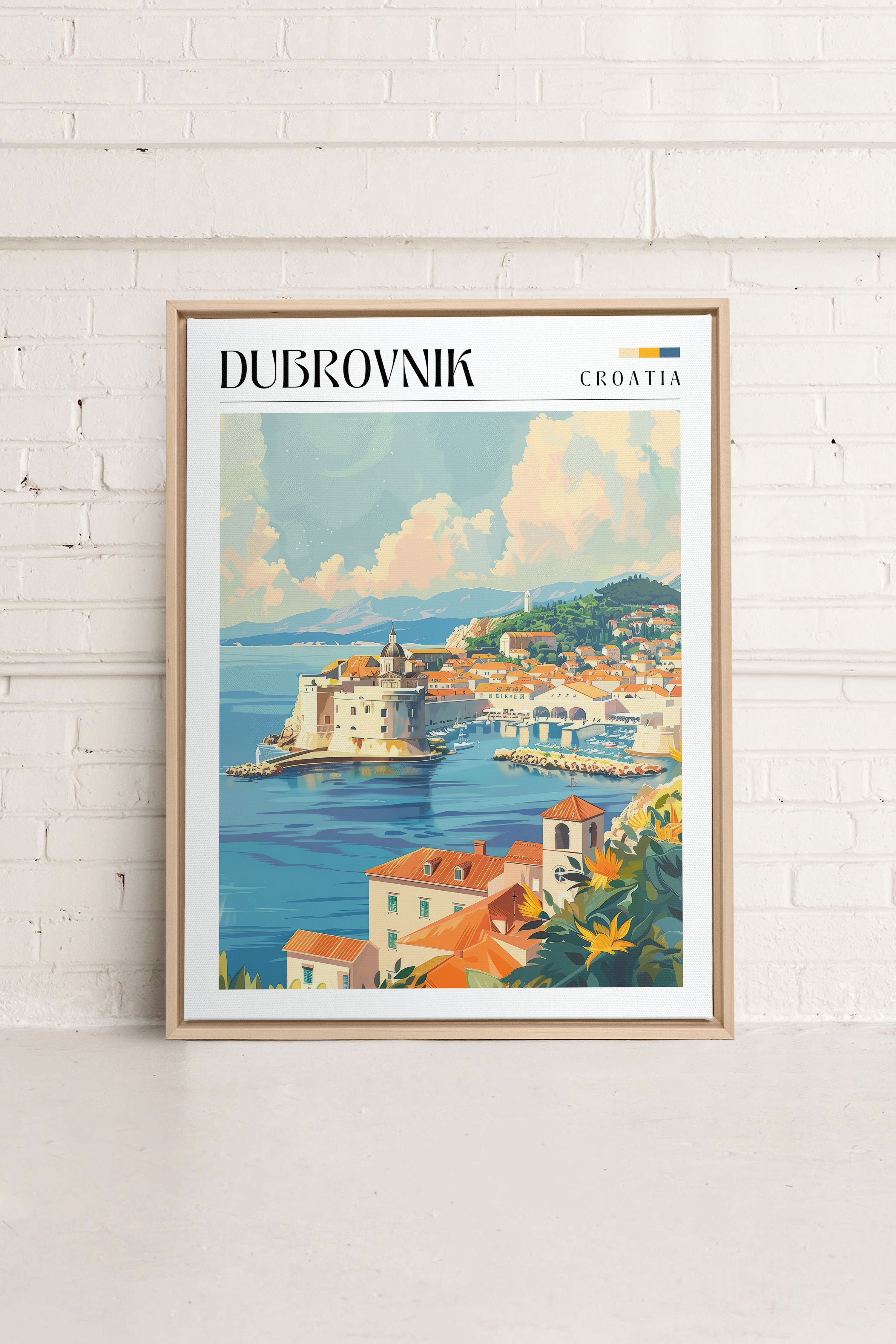 Dubrovnik, Oeuvre sur toile étirée