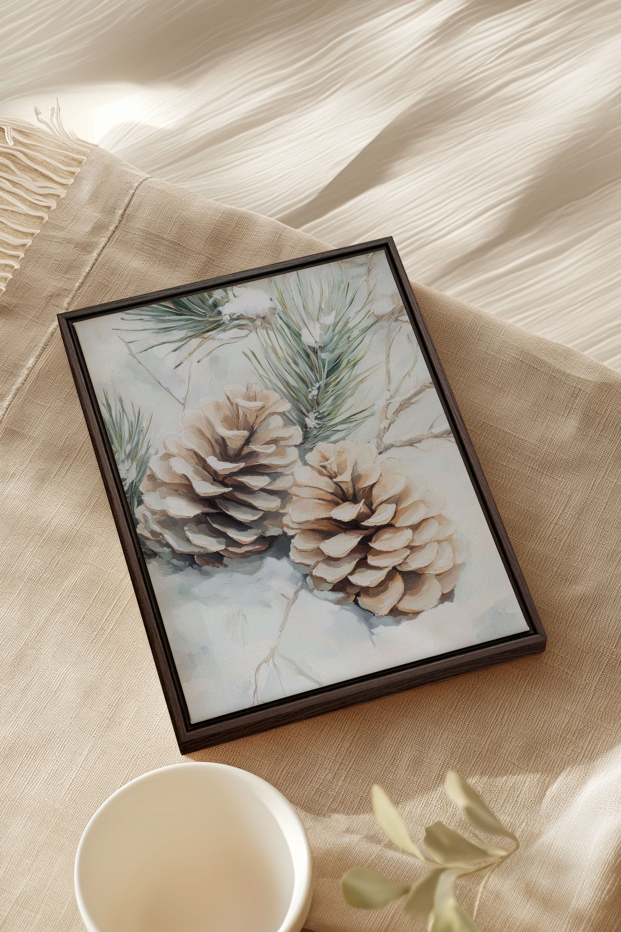 ÉCLATS DE GIVRE, Oeuvre sur toile étirée