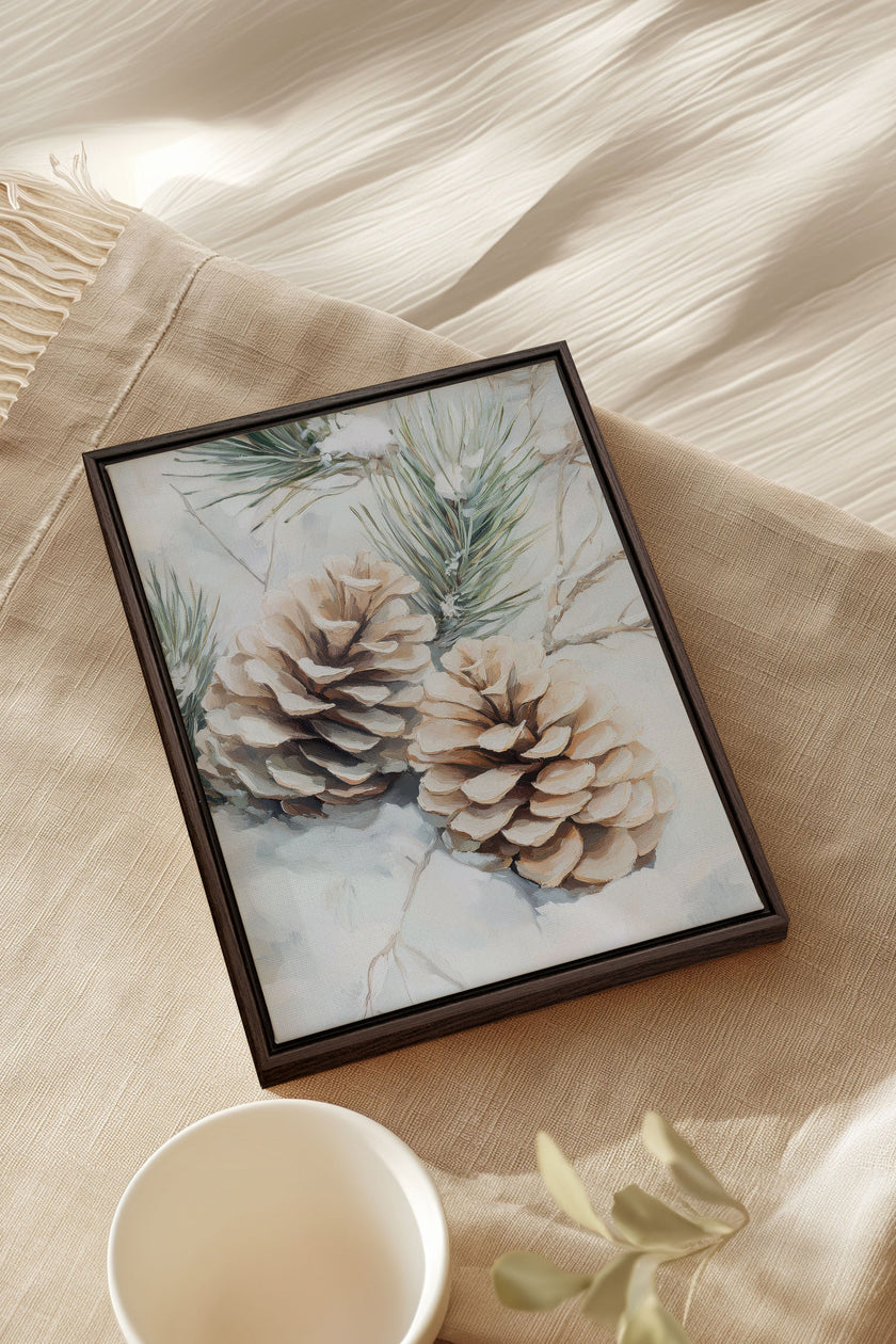 ÉCLATS DE GIVRE, Oeuvre sur toile étirée