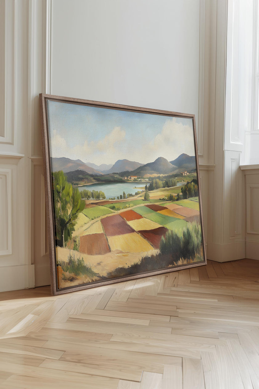 RUSTIC PALETTE, Oeuvre sur toile étirée