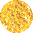 Yellow 5 pointed Star Glitter