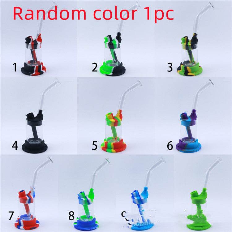 Long Mouth Glass Hookah Food Grade Silicone