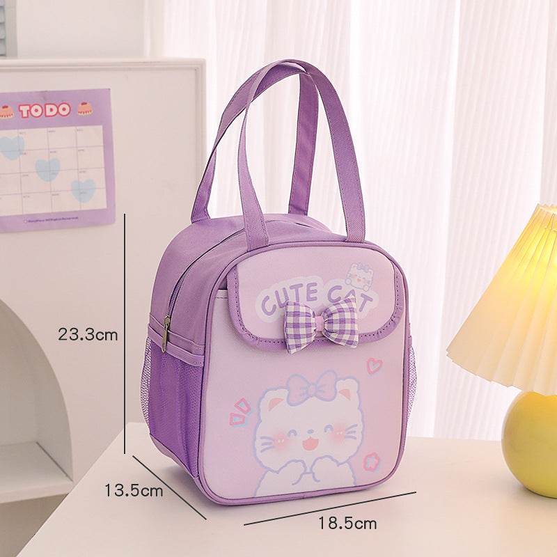 Portable Kids Preschool Cute Cartoon Lunch Bag