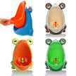 Wall Mounted Potty Trainer Toilet Frog Toddler Boy Urinal with Aiming Target
