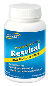 North American Herb & Spice - Resvitanol Powder - Red Sour Grape Powder (120g)