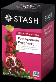 The Stash Tea Company - Pomegranate Raspberry (with Matcha) (18bg)