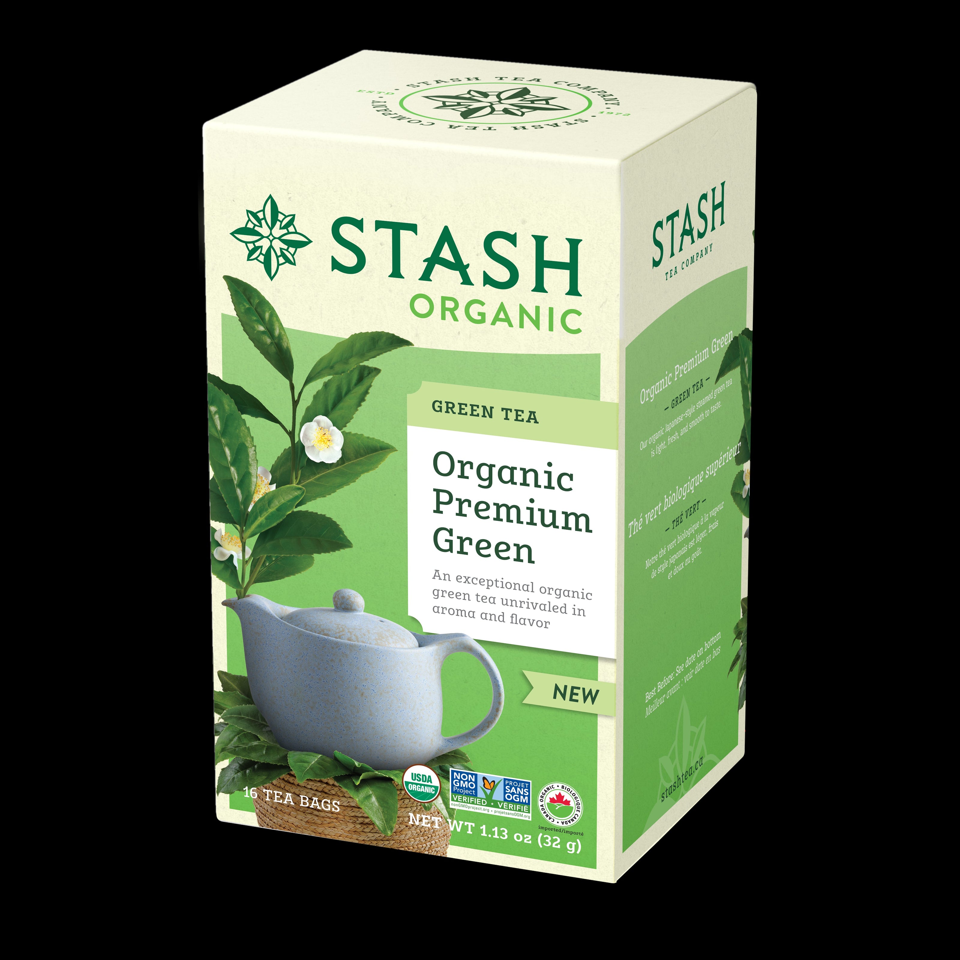 The Stash Tea Company - Organic Premium Green (16bg)
