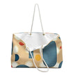 Mid-Century Geometric Weekender Bag | Retro Dots Shapes | Mom On-The-Go Tote| Baby Essentials Carryall | Beach Travel Holdall