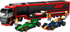 LEGO - 60445 - CITY - F1 Truck w/RB20 & AMR254 F1 Cars - 1086pcs