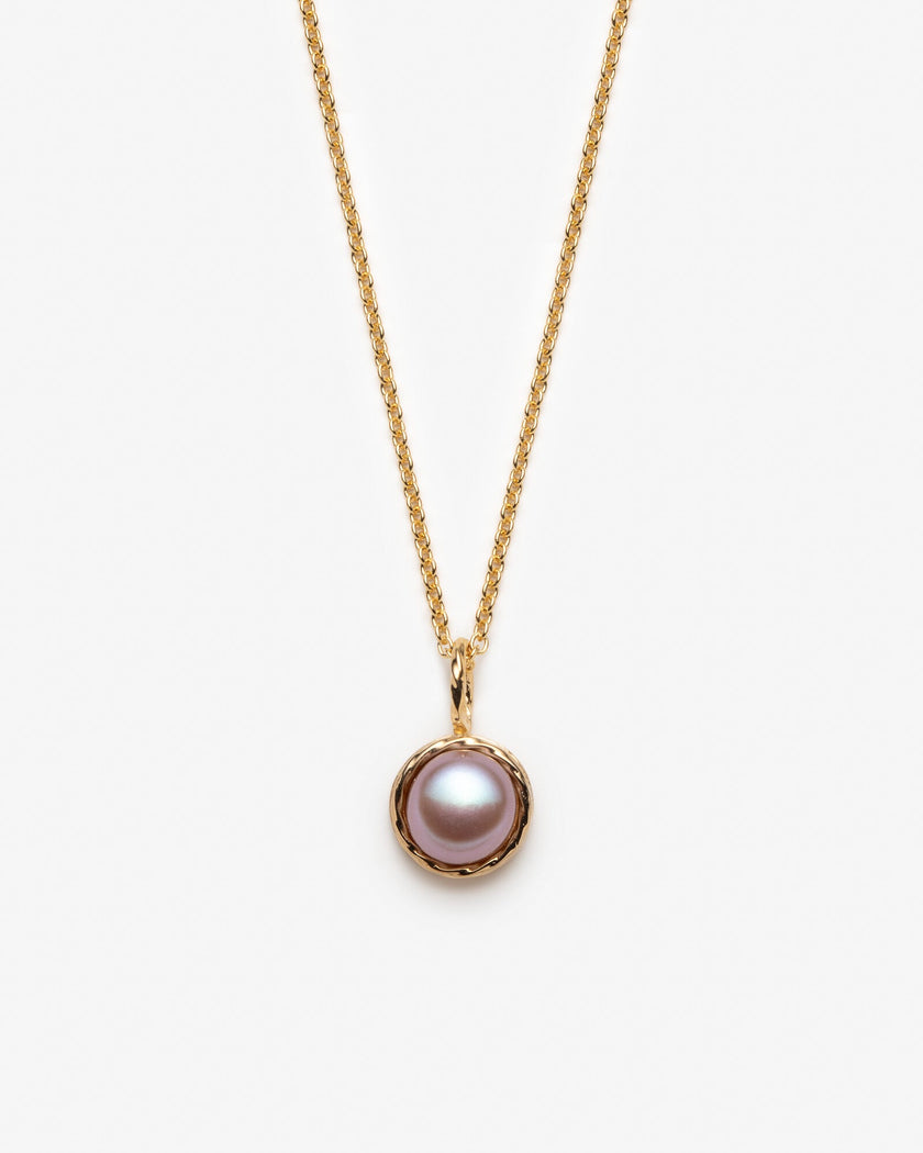 Collier avec perle rose - Perle d'eau douce naturelle