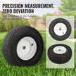 Lawn Mower Tires With Rim, 16x6.5-8' Tubeless Tractor Tires, 2-Pack Tire And Wheel Assembly, Turf Pneumatic Tires, 3' Offset Hub, 3/4' Bushing Size, 16 PCS Adapters For Riding Mower Lawn Tractor