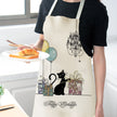 European and American cartoon cute cat apron