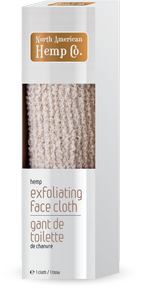 North American Hemp - Hemp Exfoliating Face Cloth (1ea)