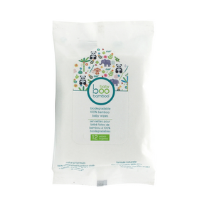 Boo Bamboo - Baby Boo Biodegradable Travel Wipes (12ct)