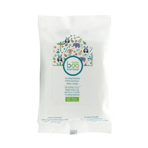 Boo Bamboo - Baby Boo Biodegradable Travel Wipes (12ct)