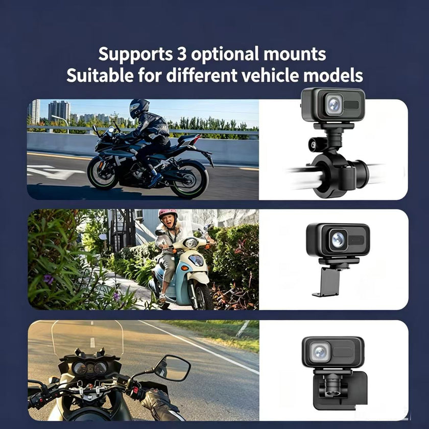 2K Motorcycle Dash Cam – Waterproof Riding Camera for Motorcycles and Electric Bikes Canada