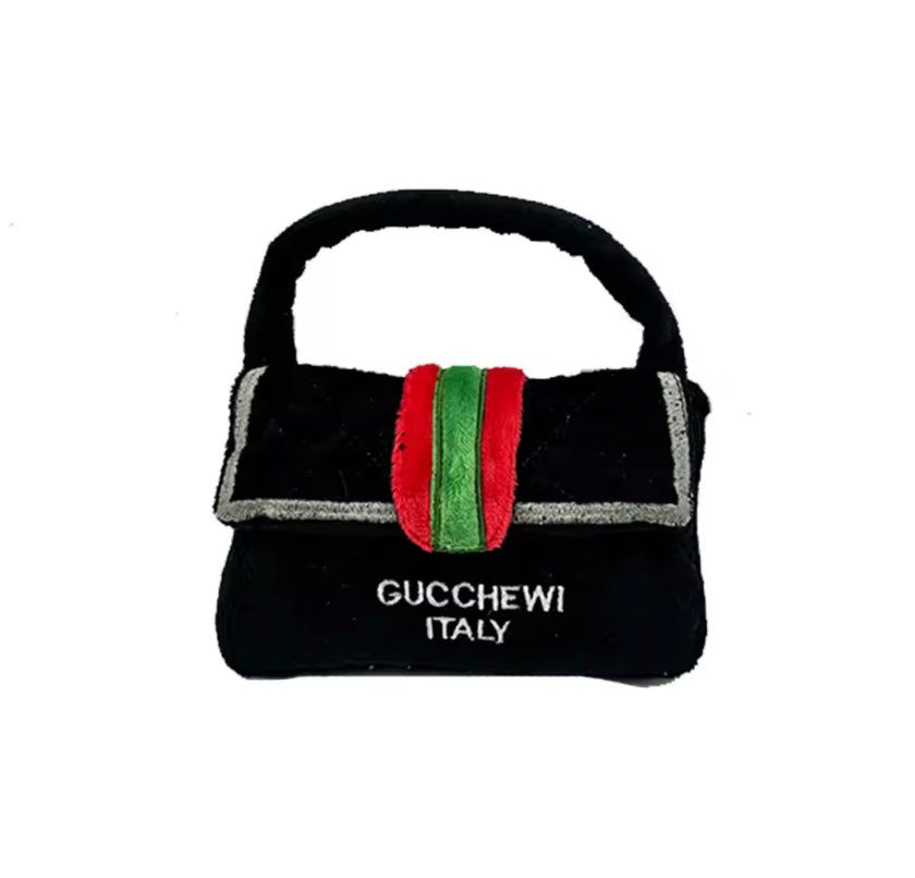 Gucchewi Purse Plush Toy – Luxury Plush Dog Toy