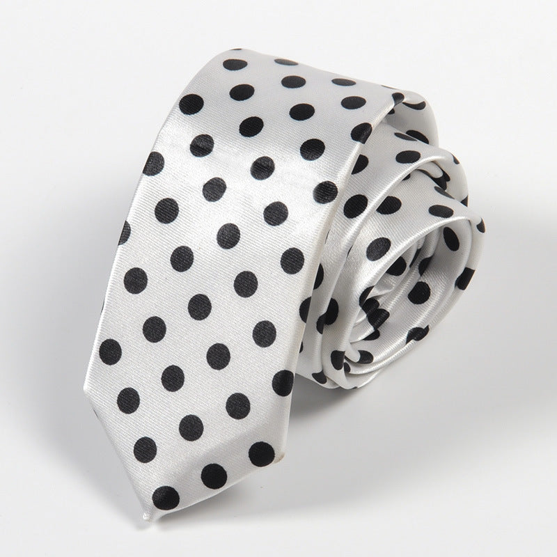 Men's Narrow Plaid Tie – Slim Arrow Polyester Necktie for Business & Formal Wear | Canada & USA